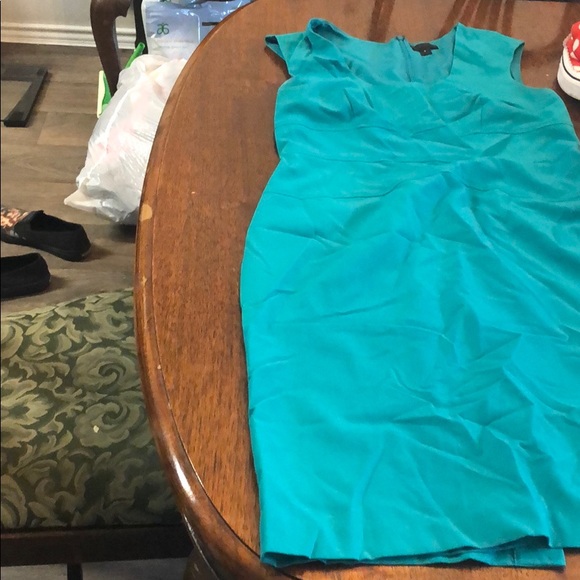 Teal work dress - Picture 4 of 4